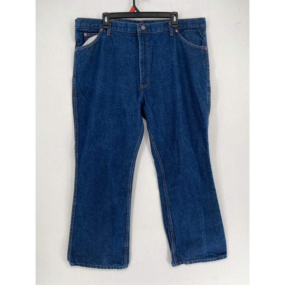 Genuine Roebucks Mens Blue Denim Jeans W44 L29 Made in USA 100% Cotton Dark Wash